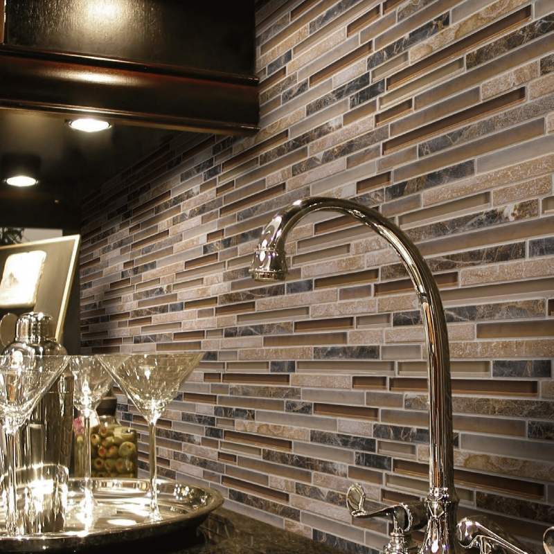 Linear backsplash