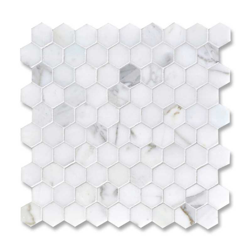 Hex statuary carrara 3cm tilery