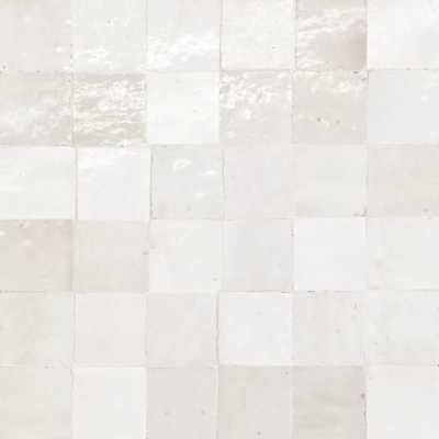 Zellige blanc 2x2 mosaic